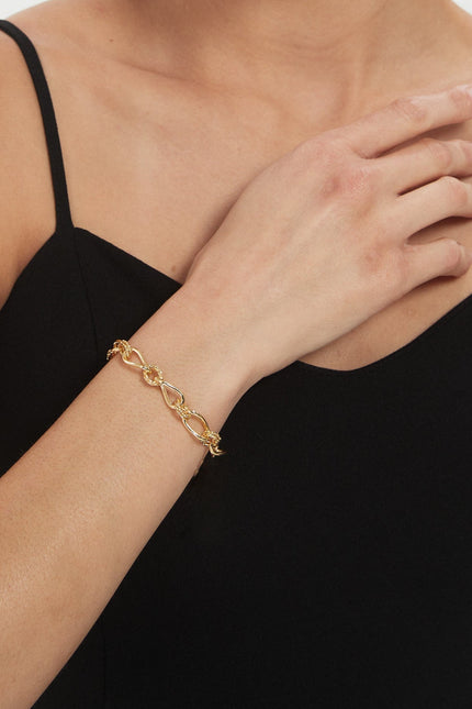 Miss Cecilia | Chunky Twisted Chain Bracelet