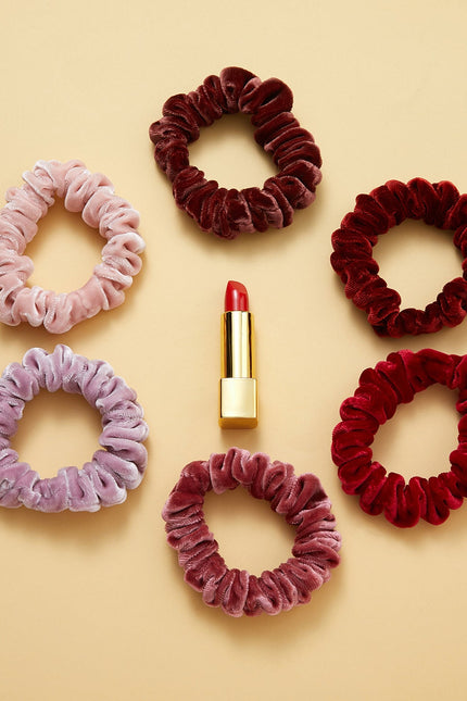 Soft Strokes Silk | Velvet Handmade Mini Lipstick Hair Band