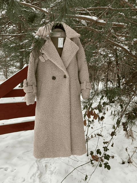 BÚDZIKO | Płaszcz długi Teddy