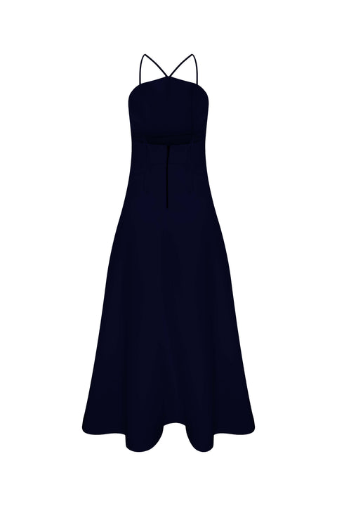 Nazli Ceren | Riley Midi Dress navy blue