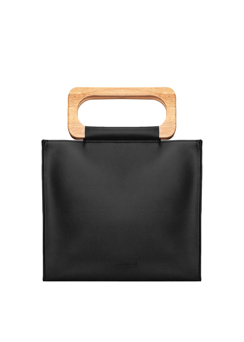 Estimon | Bucket basket bag olive leather black