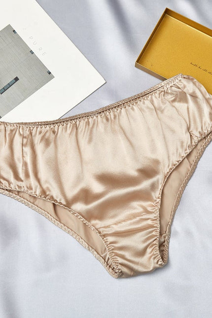 Soft Strokes Silk | Beige Float Bikini Panties