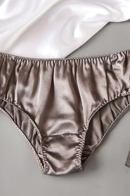 Soft Strokes Silk | Taupe Float Bikini Panties