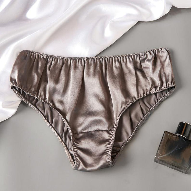 Soft Strokes Silk | Taupe Float Bikini Panties