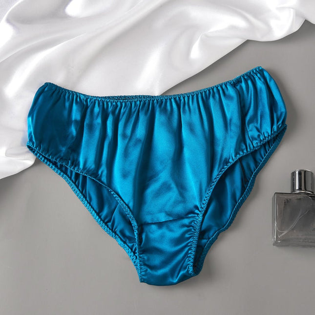 Soft Strokes Silk | Turquoise Float Bikini Panties