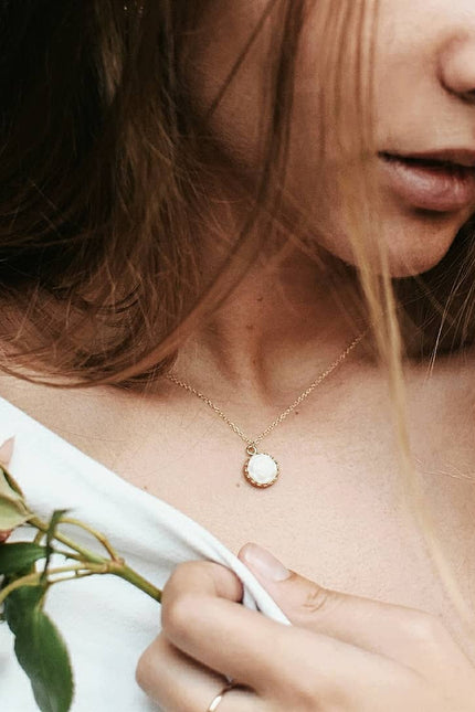 Poporcelain | Rose Charm Pendant Necklace
