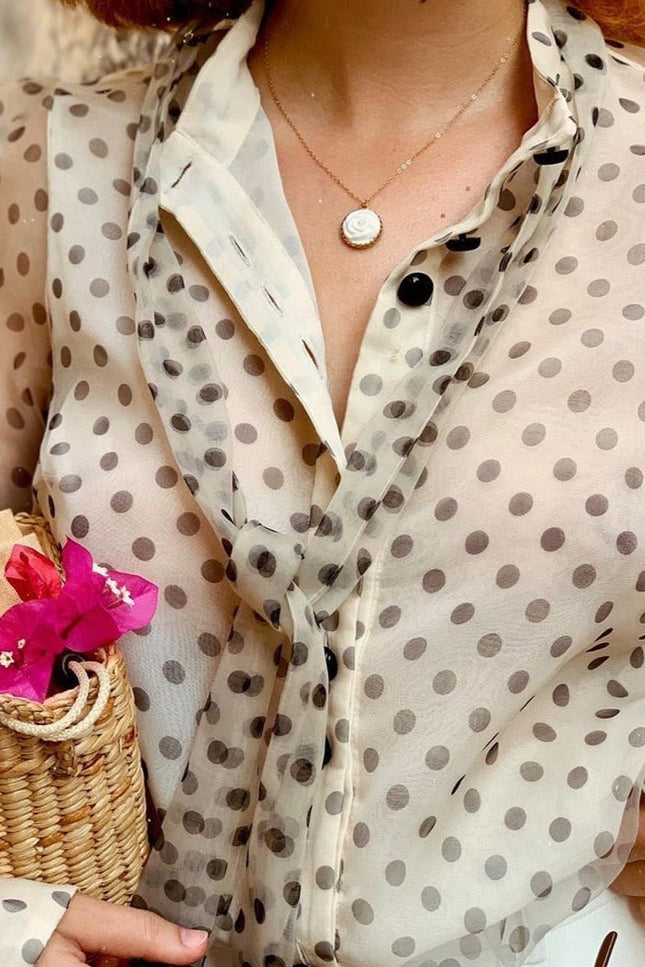 Poporcelain | Rose with Pearl Pendant Necklace