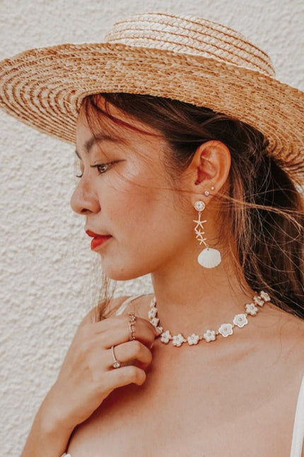 Poporcelain | Daisy Cluster Chain Necklace
