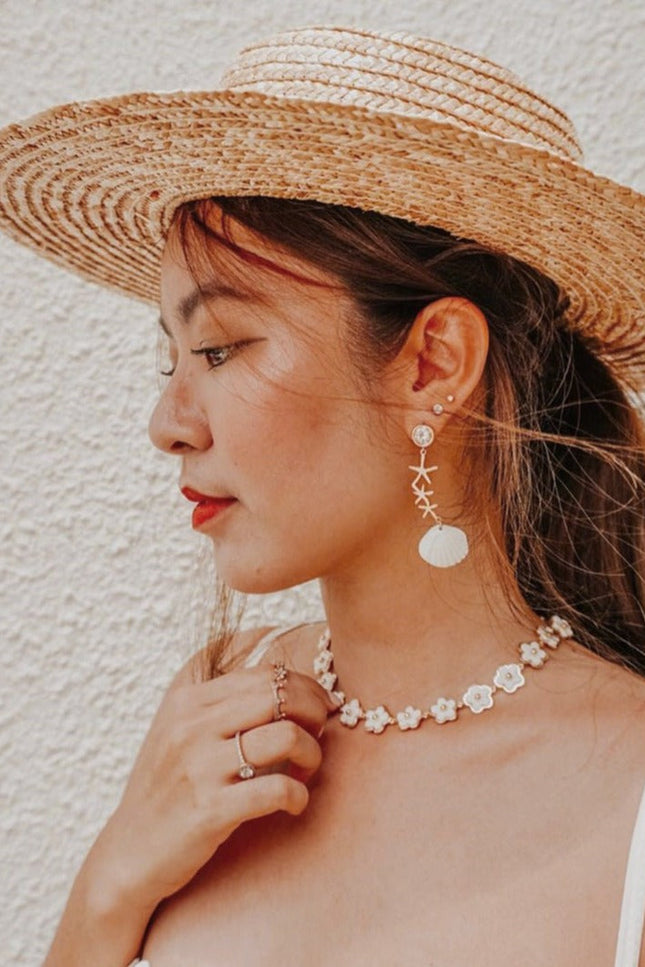 Poporcelain | Daisy Cluster Chain Necklace