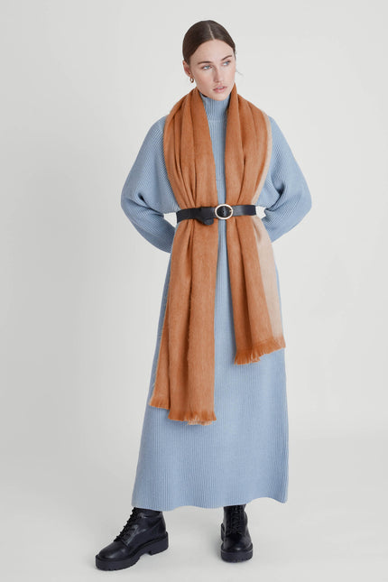 Alpaca Loca | Double Scarf Rusty / Natural