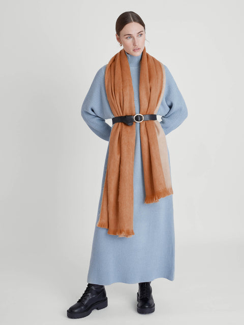Alpaca Loca | Double Scarf Rusty / Natural