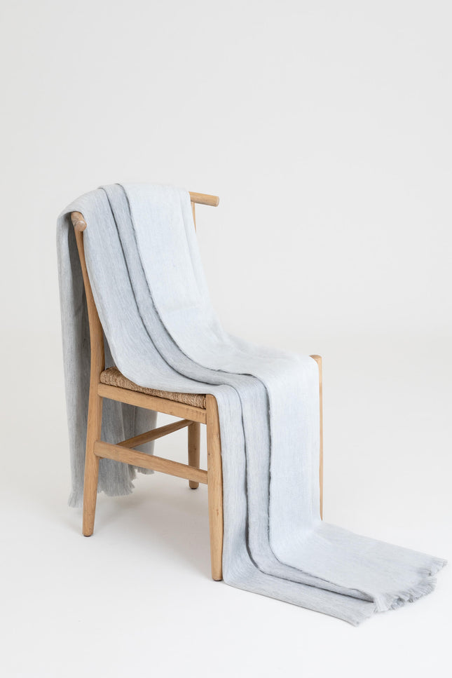 Alpaca Loca | Double Plaid Light Grey / White