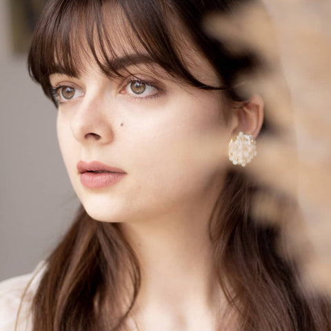 Poporcelain | Daisy Cluster Clip Studs