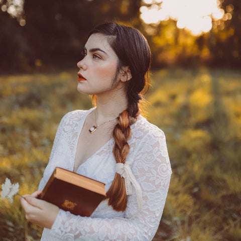 Poporcelain | Camellia Book Locket Pendant Necklace