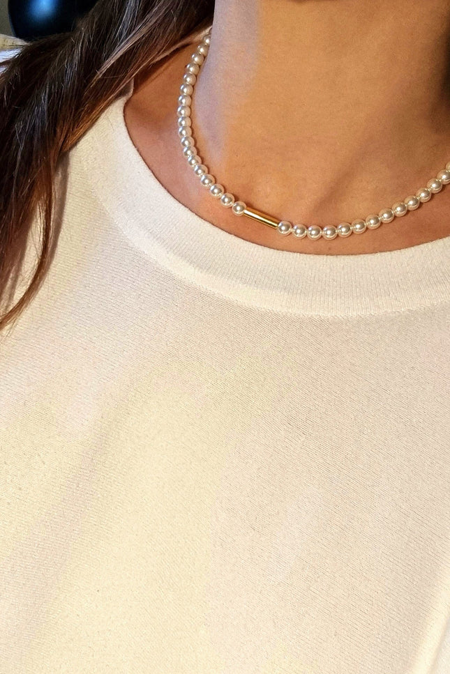 Maria Moyseos | Choker NENE Crystal Pearl