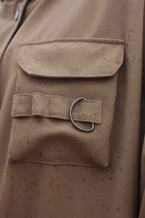 Ducktail Rainwear I SAND MARILA RAINCOAT - recycled materials