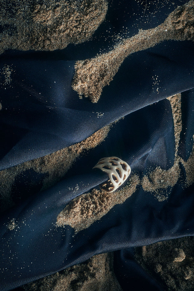 Generazione Zordan | Earcuff - Studs 94 Cream & Gold