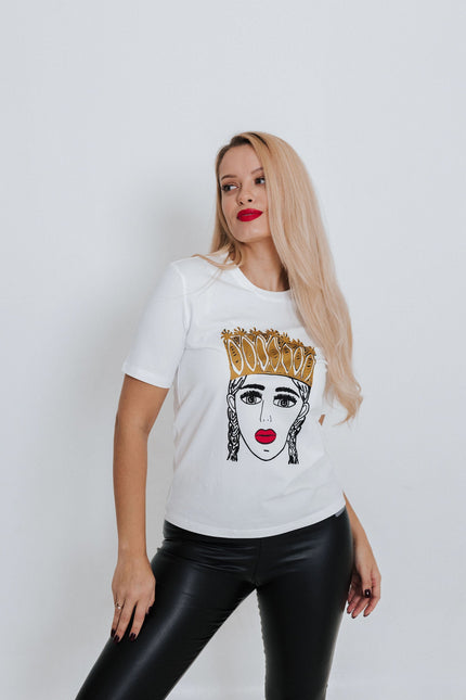 RADADA | T-shirt Girl with Golden Crown