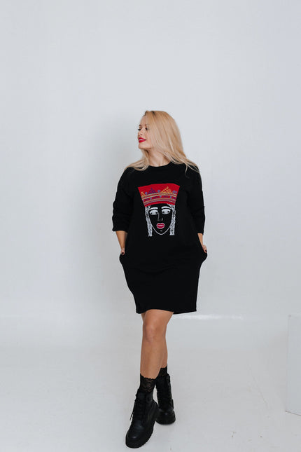RADADA | Mini dress Embroidered Crown