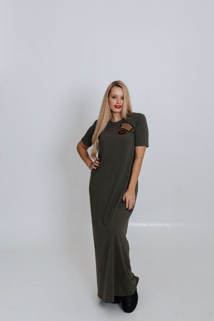 RADADA | Maxi dress Crown and Red Lips