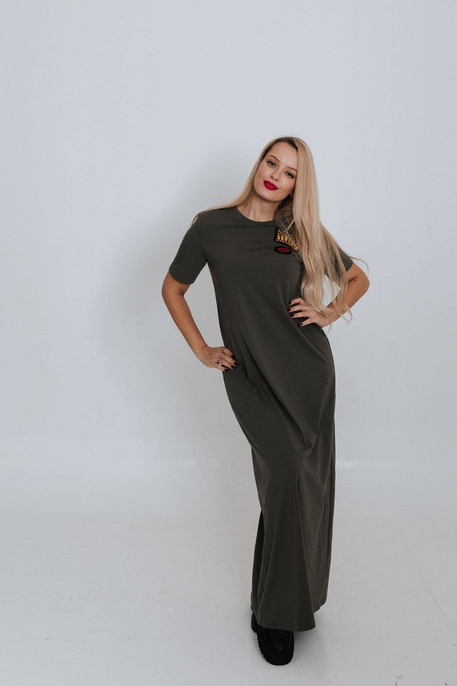 RADADA | Sukienka maxi Crown and Red Lips