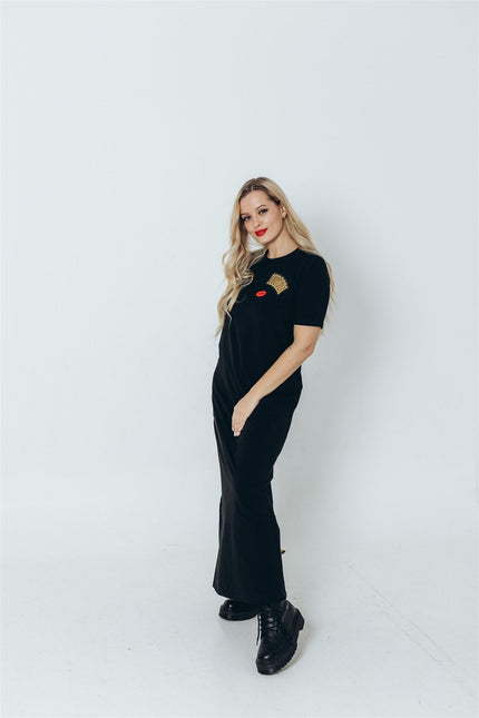 RADADA | Maxi dress Crown and Red Lips