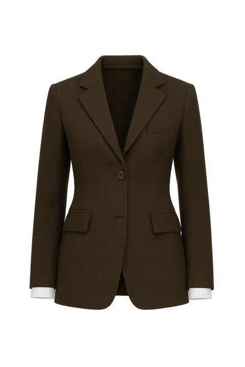 BÚDZIKO | SCARLETT HOURGLASS KHAKI BLAZER