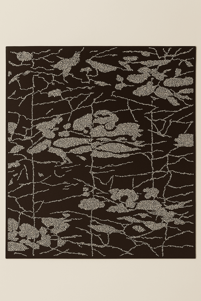 BÚDZIKO | BROWN SILKY SCARF