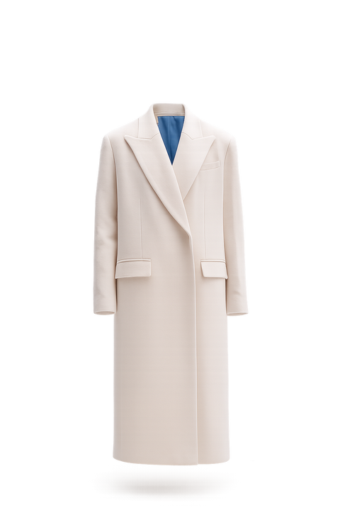 BÚDZIKO | COPENHAGEN MILKY WHITE WOOLEN COAT