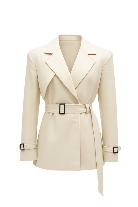 BÚDZIKO | LONDON MILKY FAUX LEATHER JACKET