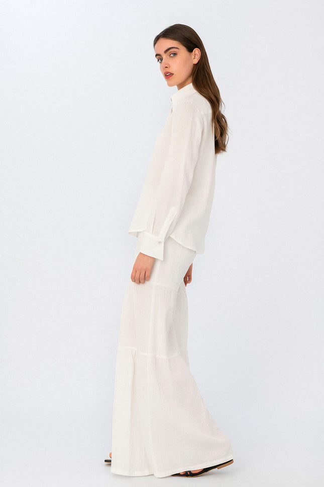 Elizabeth LaGre | 3 Tier Wide Leg Trousers