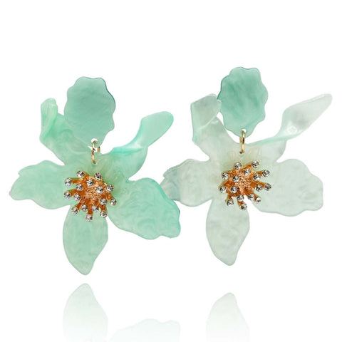 Michael Nash Jewelry | Celadon Floral Resin Drop Earrings