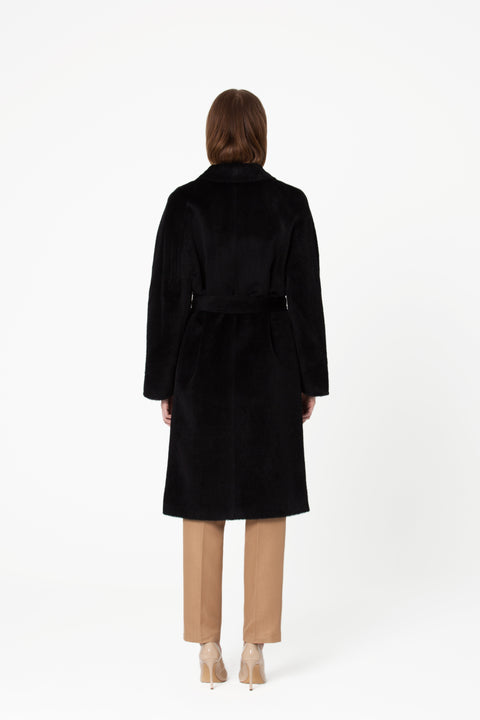 GIODORO | Adioro Black Alpaca Coat