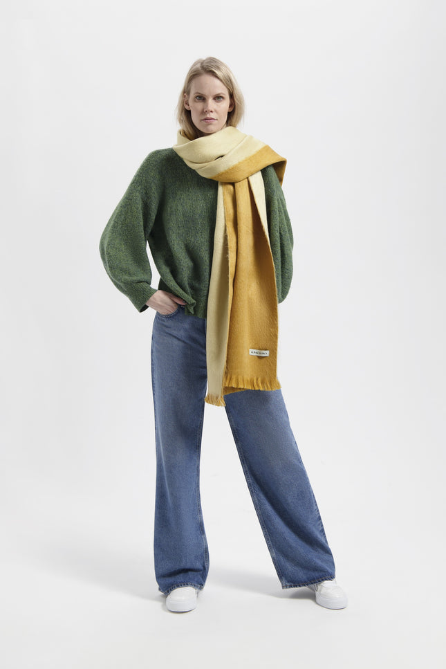 Alpaca Loca | Double Scarf Ocher / Natural