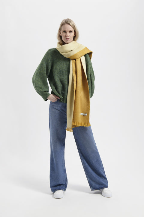 Alpaca Loca | Double Scarf Ocher / Natural
