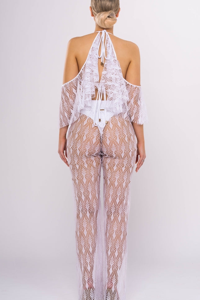 Antoninias | Cassia Wide Leg trousers white