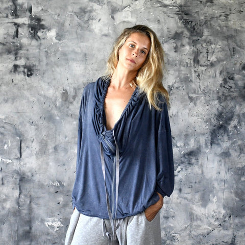 VeryMary | Light Bamboo Hoodie Stonewash