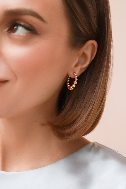Pas de Marque | Rose gold-filled earrings Soufflé