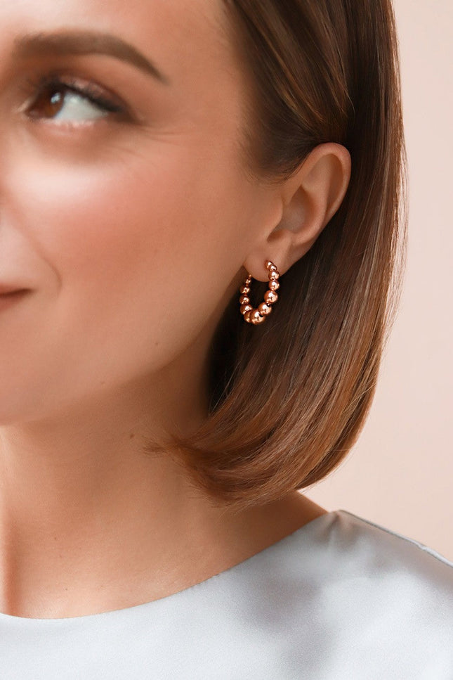 Pas de Marque | Rose gold-filled earrings Soufflé