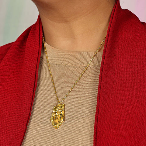 Arvino | Hastakshar 92.5 Sterling Silver Pendant Necklace