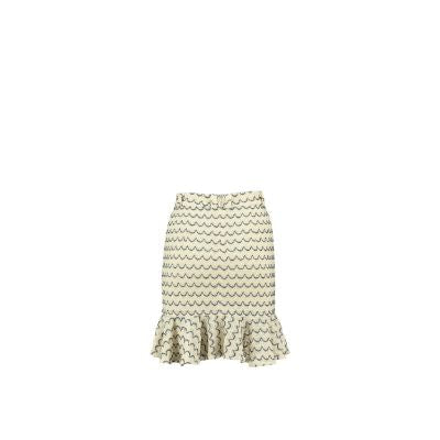 Relax baby be cool | High Waist Mini skirt with ruffled hem Marine