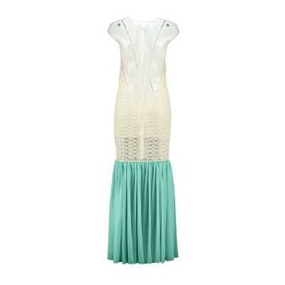 Relax baby be cool | Crochet Maxi dress sand and green