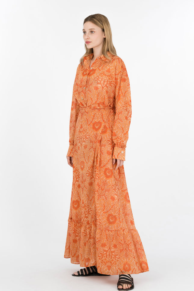 Elizabeth LaGre | Lotus -  Print Maxi Wrap Skirt