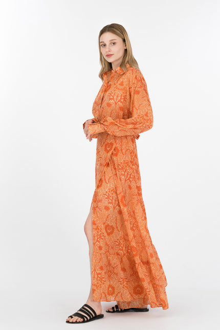 Elizabeth LaGre | Lotus -  Print Maxi Wrap Skirt