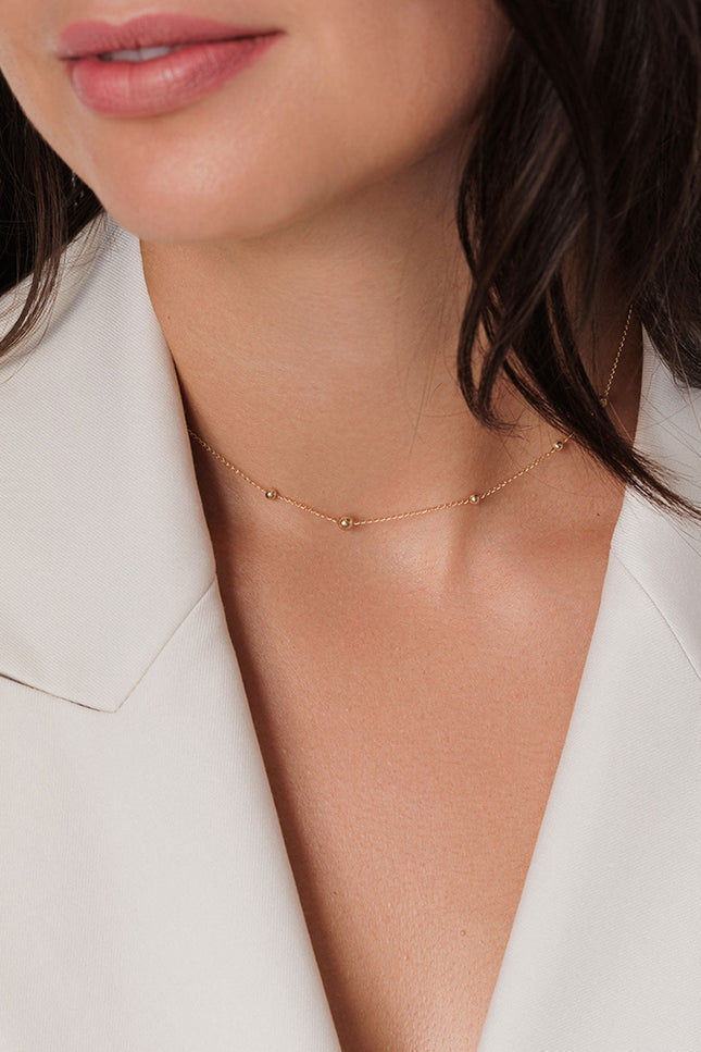 Pas de Marque | Gold-filled choker Pétanque