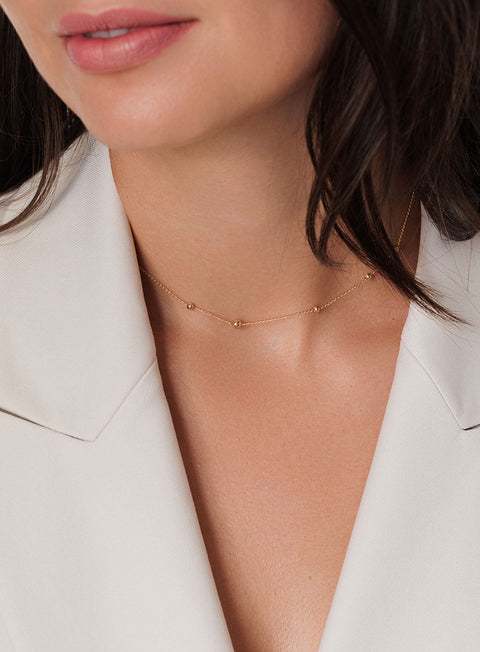 Pas de Marque | Gold-filled choker Pétanque