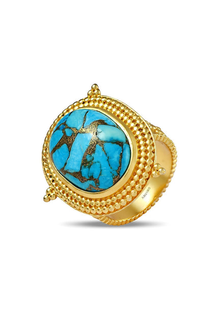 Arvino | Turquoise Emblem Ring