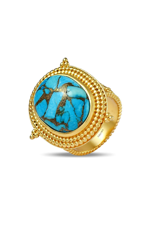 Arvino | Turquoise Emblem Ring