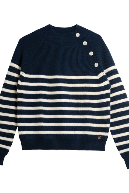 Bel Cashmere | Jersey James de cashmere navy