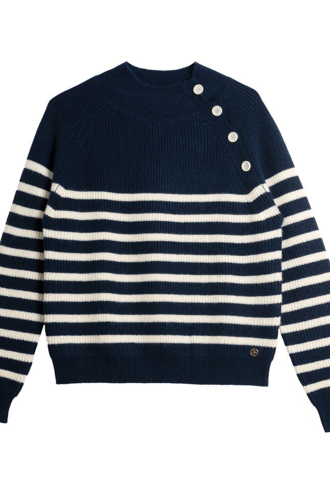 Bel Cashmere | Jersey James de cashmere navy